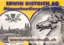 CPM Erwin Dietrich AG Munzenhandlung seit 1957 Pieces Numismatie Monnaie