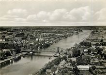 CPM Rendsburg Kanal mit Drehbrucke und Hochbrucke 