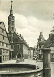 CPM Korbach Waldeck Stechbahn mit Rathaus und St Kilianskirche 