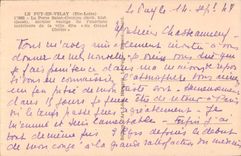 Puy in Velay CPA the door Saint Georges