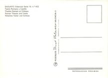 CPM Sagunto Valencia Theatre Romain et Chateau