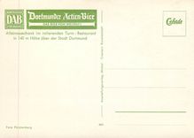 CPM Alleinausschank im rotierenden Turm Restaurant Hohe uber der Stadt Dortmund