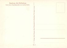 CPM Bamberg Alte Hofhaltung Nach einem Originalgemalde von Ludwig Mossler