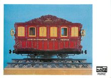 CPM Premiere type de wagon poste en service entre Paris et Rouen 