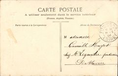 Pithiviers CPA the bell-tower of the church (work of Romuald Dufour) the street of the Thistles and the place of the large cloister