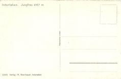 CPM Interlaken. Jungfrau 4167m