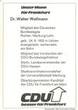 CPM Unser Mann fuer Frankfurt Dr. Walter Wallmann