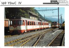 Photo Croisement en gare de Baulmes le 27.8.1988