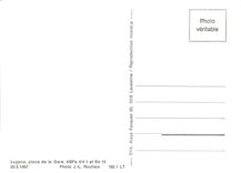 CPM Lugano palce de la Gare. ABFe 4/4 1 et B4 15 20.5.1967