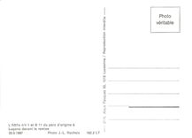 CPM L'ABFE 4/4 1 et B11 du parc d'origine a Lugano devant la remise 20.5.1967