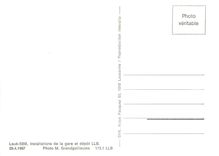 CPM Leuk-SBB installations de la gare et depot LLB 29.4.1967