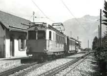 CPM Train pour Loeche-les-Bains a Inden 15.4.1967