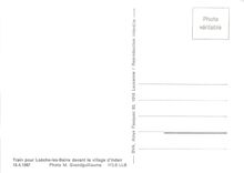 CPM Train pour Loeche-les-Bains devant le village d'Inden 15.4.1967