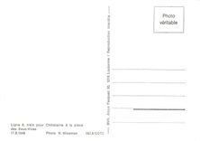 CPM Ligne 6 train pour Chatelaine a la place des Eaux-Vives 17.8.1948