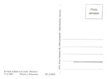 CPM Arrivee a Mett d'un train "Renfer" 11.4.1967