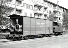 CPM Train VDW a Boezingen (tracteur a accus) pour l'usine de Mett 26.4.1967