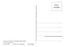 CPM Voiture d'ete C3 27 a Interlaken-Ost Juillet 1961