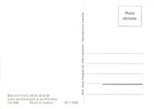 CPM BDe 4/4 11 et 2 B2 34 32 et 33 entre les Echenards et les Planches 7.9.1986
