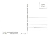 CPM Train de traverses aux Diablerets 25.4.1987