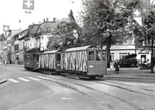 CPM Be 2/2 204 + B2 1058 + B2 1054 sur la ligne 2 1.5.1960