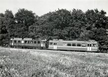 CPM Entre Trelex et Givrins transfert lors de sa livraison de la Be 4/4 201 par l'ABDe 4/4 5 25.9.19