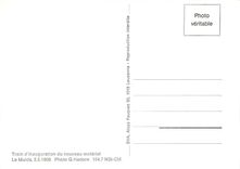 CPM Train d'inauguration du nouveau materiel Le Muids 2.5.1986