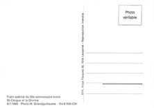 CPM Train special du 50e anniversaire entre St-Cergue et la Givrine 9.7.1966