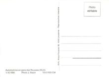 CPM Automotrice en gare des Rousses (MLC) 1.10.1956
