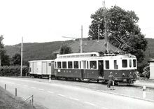 CPM Train pour Gais a Hebrig sur la ligne d'Altstaetten 15.8.1967