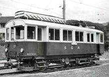 CPM Automotrice CFhe 2/3 a Altstaetten-Stadt 15.8.1967
