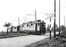CPM Train montant au PN en dessus de Trelex 22.9.1963