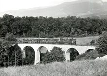 CPM Sur le pont de la colline en dessous de Givrins 2.7.1967
