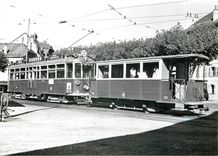 CPM Ce 2/4 et C 260 au Rondeau de Carouge vers 1950