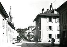 CPM Ce 2/2 112 "Petite cent" au Grand-Lancy vers 1925