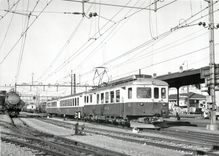 CPM BDe 4/4 A B 23 et B 27 a Morges 7.7.1975