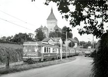 CPM Automotrice Be 4/4 13 dans son etat d'orgigine a Vufflens 9.9.1981