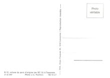 CPM B 12 voiture du parc d'origine a Tesserete 21.5.1967