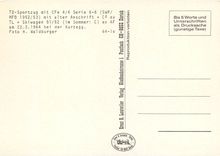 CPM TB-Sportzug mit CFe 4/4 Serie 6-8 mit alter Anschrift + C4 ex TL + Skiwagen 81/82 ex AF am 22.2.