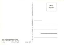 CPM Voiture C4 580 en gare de Hoya 5.1956