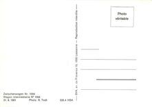 CPM Zwischenwagen Nr. 1594 Wagon intermediaire No. 1594 31.8.1961