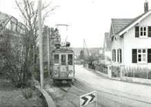 CPM Hirsland automotrice Be 2/3 9 en route pour Bale Avril 1964