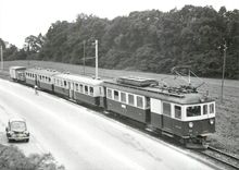 CPM Train mixte entre Jouxtens et Lussex 30.6.1958