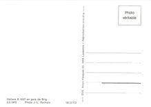 CPM Voiture B 4227 en gare de Brig 5.5.1972