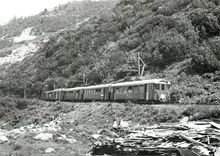 CPM Train pour Brig en dessus de Gletsch 27.7.1974