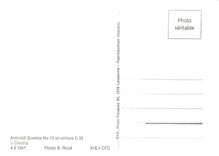 CPM Autorail Scemia No 13 et voiture C 32 a Caudry 4.9.1957