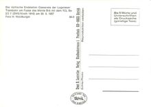 CPM Trambahn am fusse des monte Bre mit dem TCL Be 2/2 7 am 30.5.1957