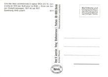 CPM Une de deux automotrices a vapeur BCm 2/2 10 construite en 1910 par SLM pour le RHB