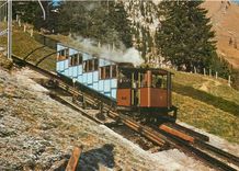 CPM Pilatusbahn Dampftriebwagen Bhm 1/2 9 bei der letzten Ausfahrt am 10.11.1981