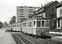 CPM BTB Doppeltraktions-Pendelzug der Generation 1995 von SWS/BBC bei Binningen Oberdorf am 26.5.195