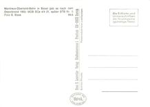 CPM Montreux-Oberland-Bahn in Basel gab es nach dem Depotbrand 1953: MOB BCe 4/4 21 spaeeter BTB Nr.